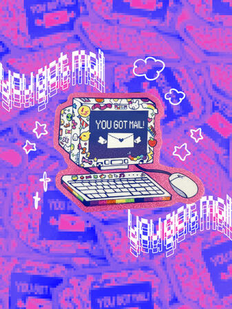 YOU GOT MAIL sticker!