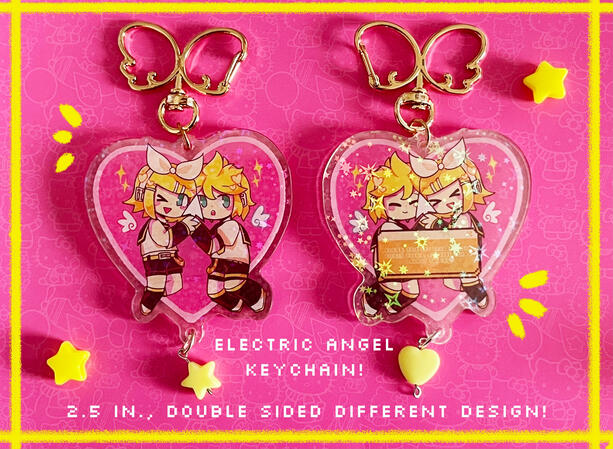 Electric Angel keychains!
