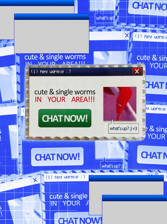 CUTE WORMS IN YOUR AREA!!!! sticker!