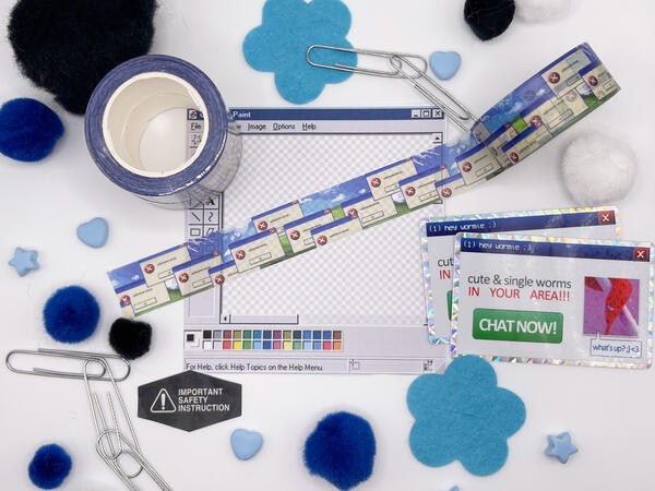 Windows XP inspired washi tape!